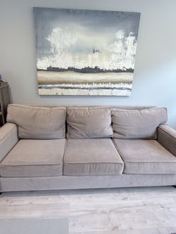 Microfiber Tan Couch
