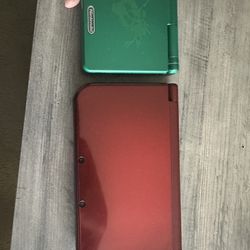 New 3DS XL + reshelled GBA SP AGS 001