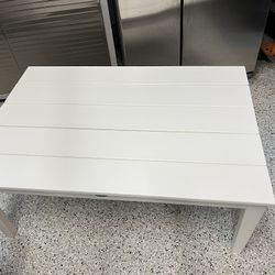 Brand New White Poly Table 42in Long By 28in Wide
