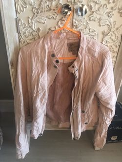 Pink polyester jacket