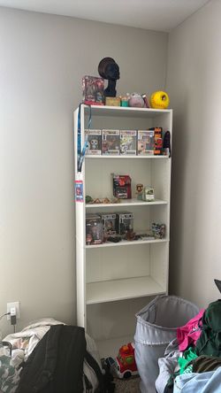 White Bookshelf / Display Shelf Unit