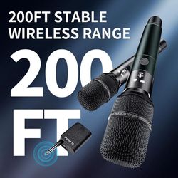 dual handle held wireless Microphones