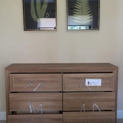 BRAND NEW DRESSER AND BED - DELRAY LIGHT TONE