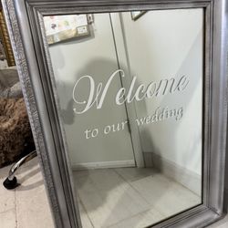 Wedding Sign/Mirror