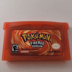 Pokemon Fire Red Version ( Nintendo Game Boy Game, Tested And Works) Replica