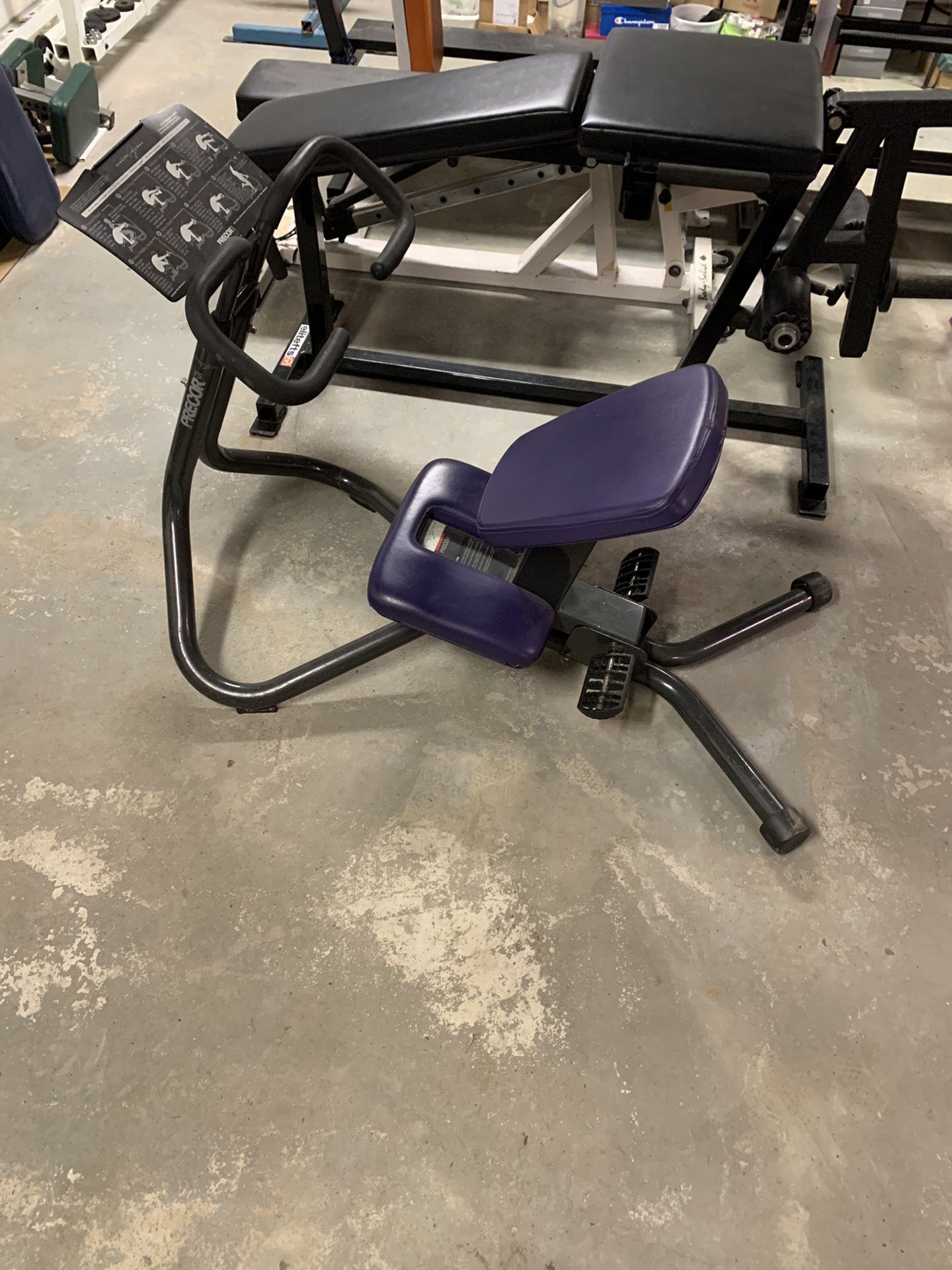 Precor Commercial Seated Stretcher - Home Gym Weight Lifting Equipment
