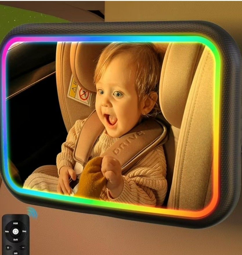 Baby Car Mirror with Light