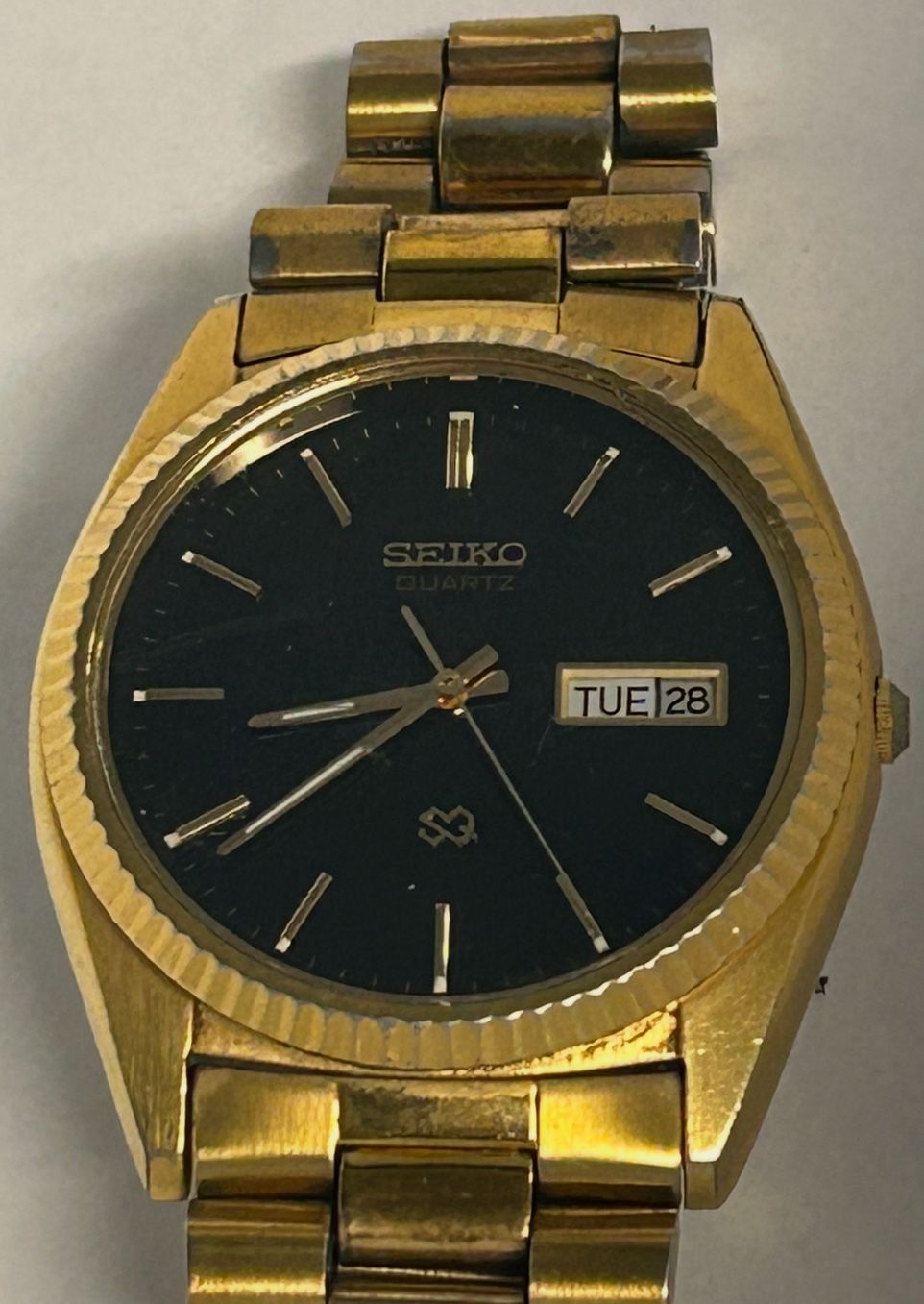 Vintage Black Fluted Bezel Presidental