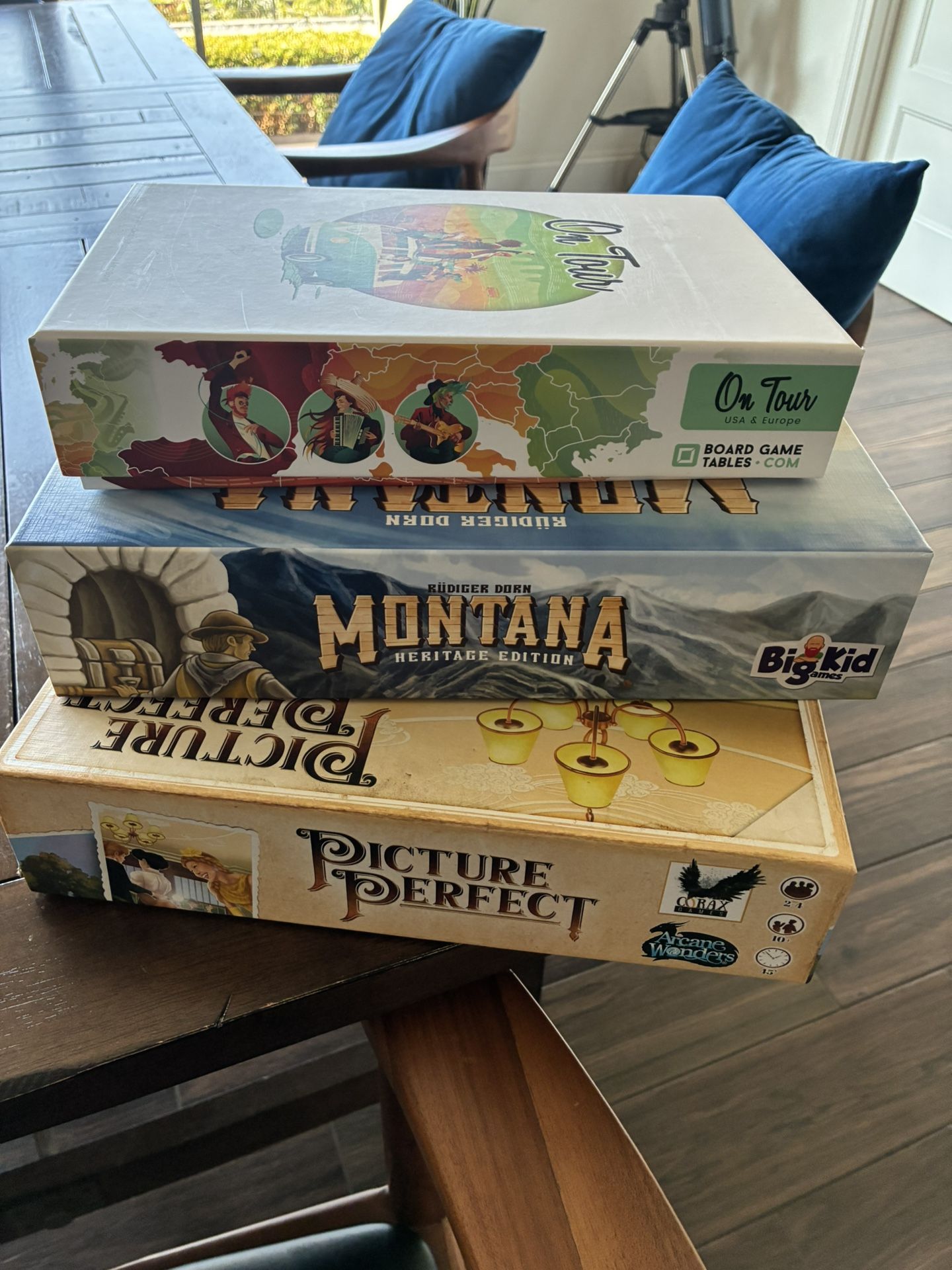 Lot Of 3 Board games Complete! On Tour-Picture Perfect-Montana Heritage Edition