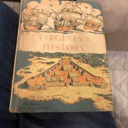 Vintage 1956 Virginia’s History Textbook 