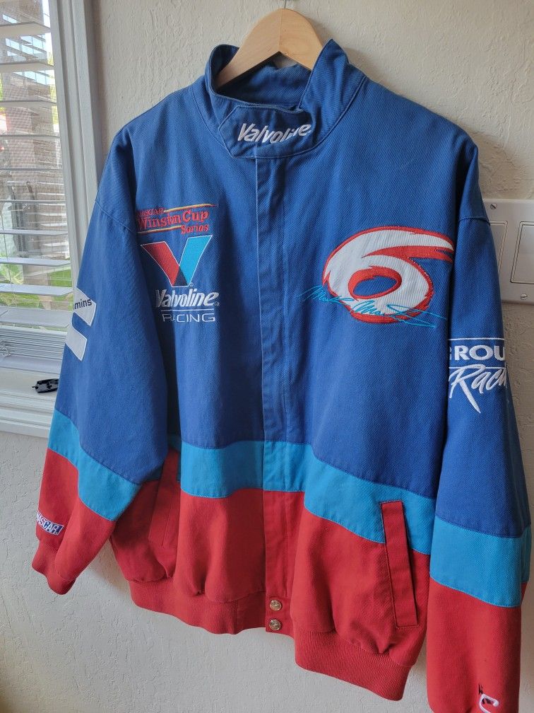 Vintage Valvoline Racing Jacket 90s NASCAR Mark Martin Colorblock R4
