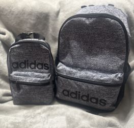Adidas backpack and insulated Lunch Bag