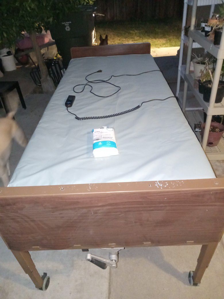 Medline Hospital Bed With Side Rails 