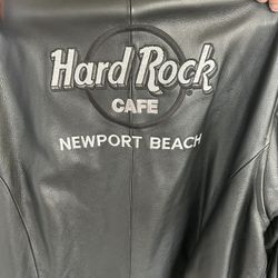 Men’s Hard Rock Black Leather Jacket XXL