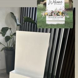 Welcome Sign Flower Box