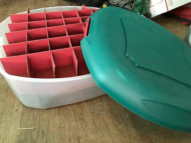 StyleMaster Christmas Ornament Storage Bin