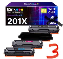 HP Compatible 201X Printer Cartridges- Black, Blue & Magenta 🖤💙💜