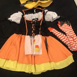 Hallowen Costume Kute Kandy Korn Witch