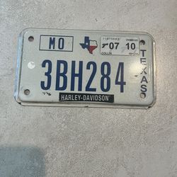 Harley Motorcycle License Plates