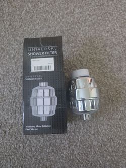 Universal Shower Filter for Hard Water - Removes Chlorine & Heavy Metals