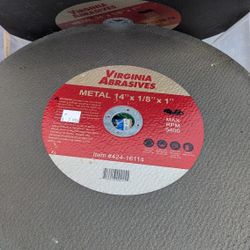 

    💿 VIRGINIA ABRASIVES 14" METAL CUT-OFF WHEELS - INDUSTRIAL 6-PACK 💿


    Get the ultimate cutting power for your heavy-duty metal projects wi