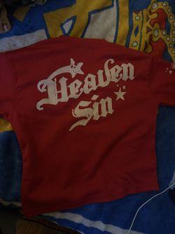 Heaven Sin Born Sinner Red Jersey Size M