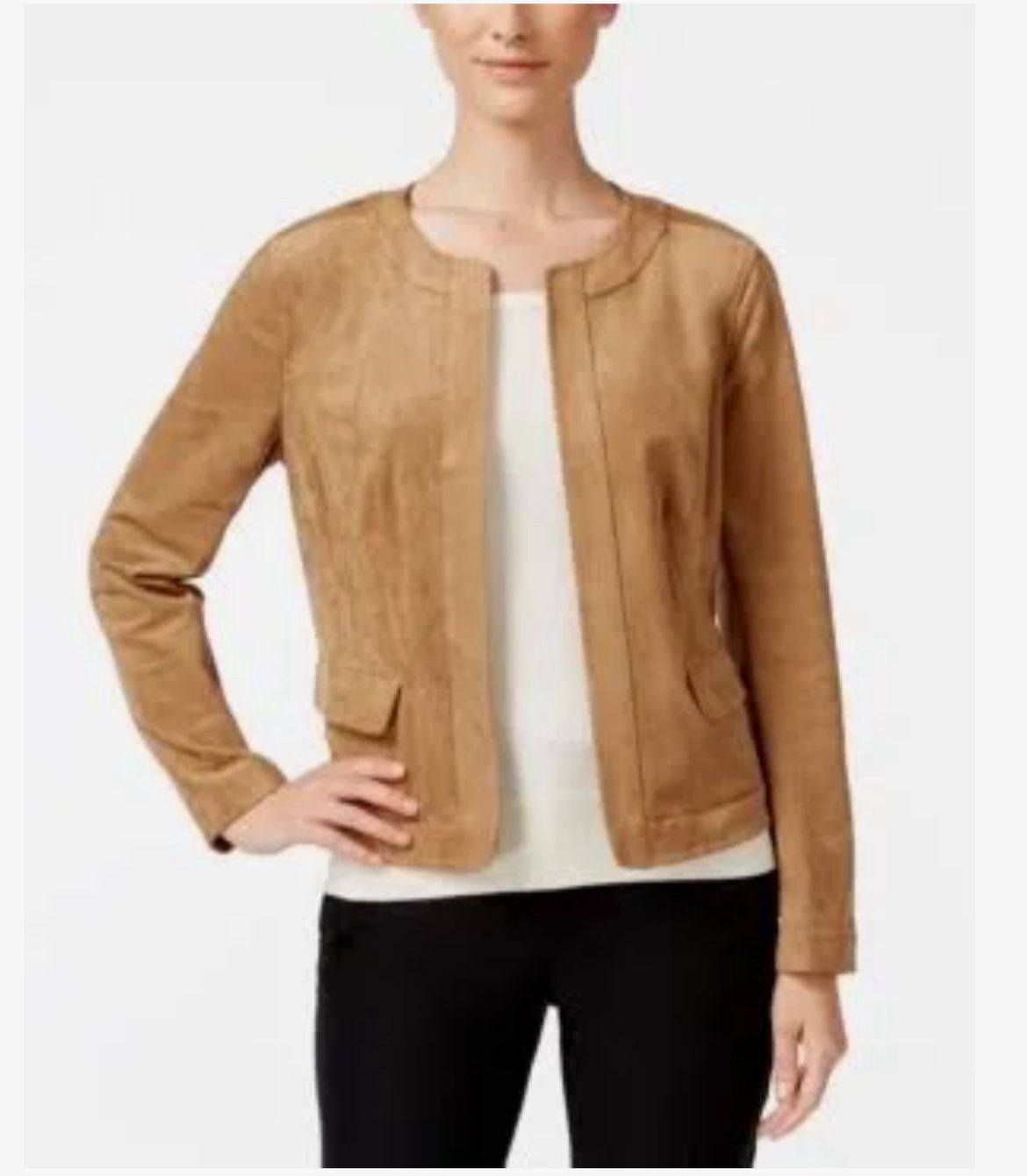 Charter Club Faux Suede Jacket XL