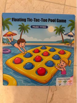 Inflatable tic tac toe for pool