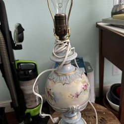 Ceramic Floral Lamp