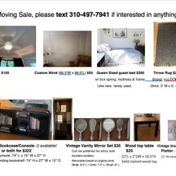 Moving Sale 