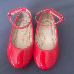 Toddler Red Flats Size 6