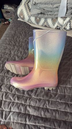 New Glitter Rain Boots