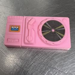 Barbie Arco Pink Record Player Turntable and Cassette Accessory - VGUC