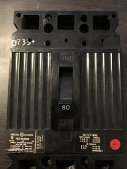GE TED134080 80 A 480 VAC 3 Pole
