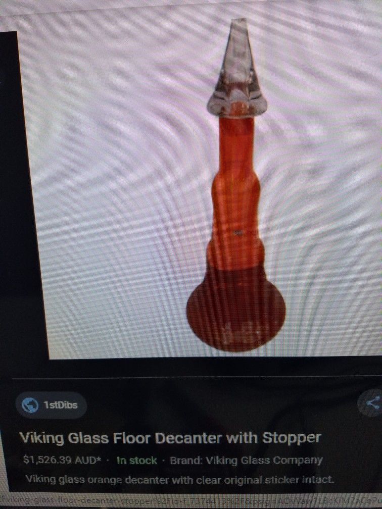 1949 Viking Glass Floor Decanter