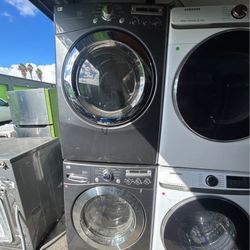 A washer And Gas Dryer Set