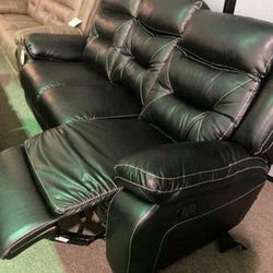 🖐Special Discounted Product 🖐Brand New 💥  Black Recliner Sofa 