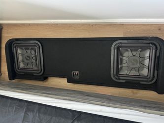 2 12s sub box with speakers