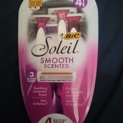 BIC Soleil 3 Scented Women's 3-Blade Disposable Scented Razors, 4 Count For $5