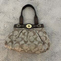 Coach Garnet Monogram Turnlock Purse