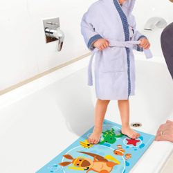 Dreambaby Watch Your Step Anti-Slip Bath Mat with Too Hot Indicator, Multicolor