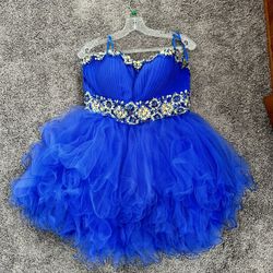 Royal Blue Homecoming Dress