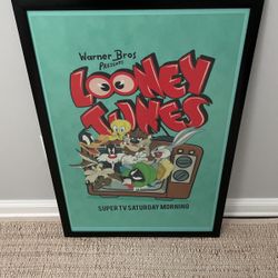 Framed Poster Looney Tunes 24x36
