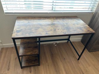 Desk w/ Built In Shelves
