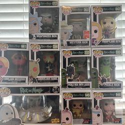 Funko Pop Lot: Rick And Morty