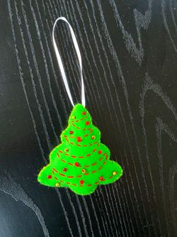 Handmade Christmas tree ornament