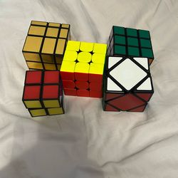 Bundle Of 5 Rubix Cubes
