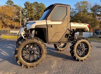 Polaris lug pattern 4x156 24x7 Fuel wheels with 40x8.3x24 BKT tires