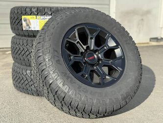 17" Wheels 265/70R17 Tires TRD PRO Toyota 4runner Tacoma Tundra Rims FJ Cruiser Sequoia Lexus GX460 GX470 GX Black Bronze 6x139.7