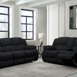 Beautiful Reclining Sofa And  Loveseat!   No Credit Needed Financing Available!!! 